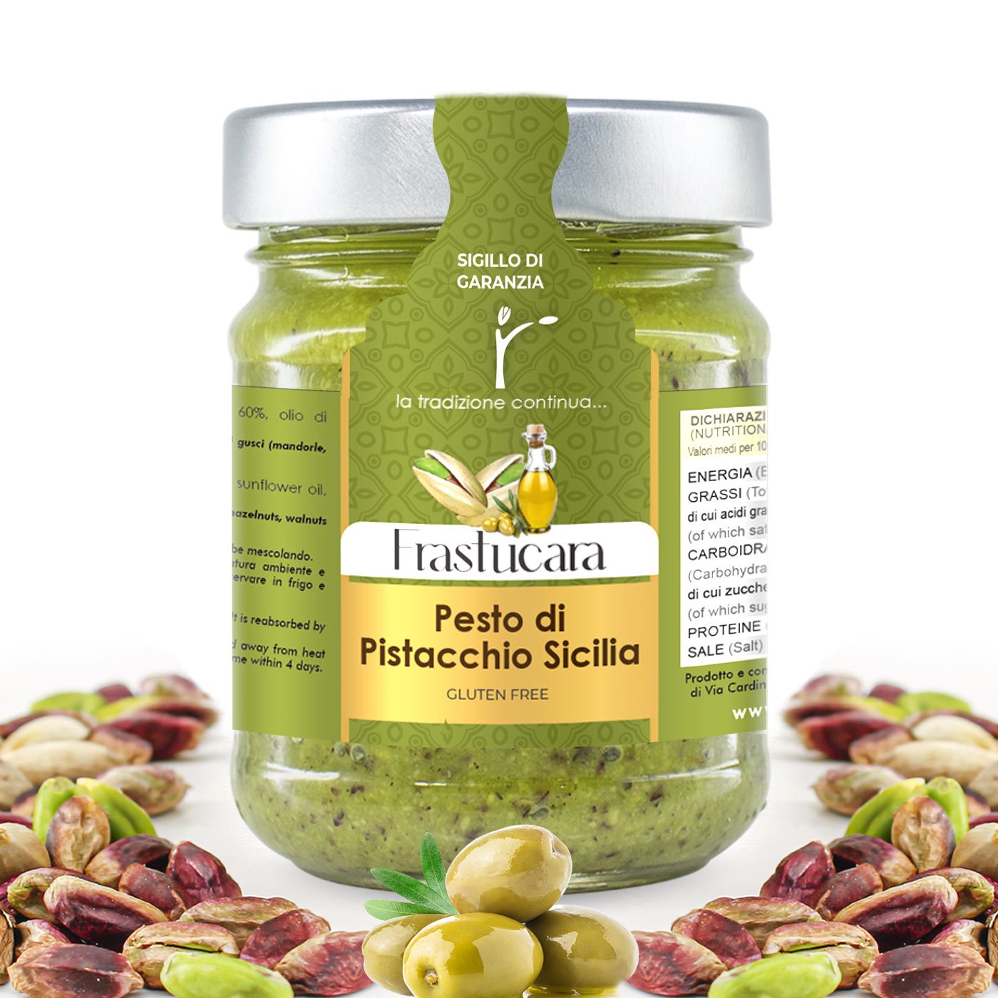 FRASTUCARA - SICILY Pistachio Pesto 190g