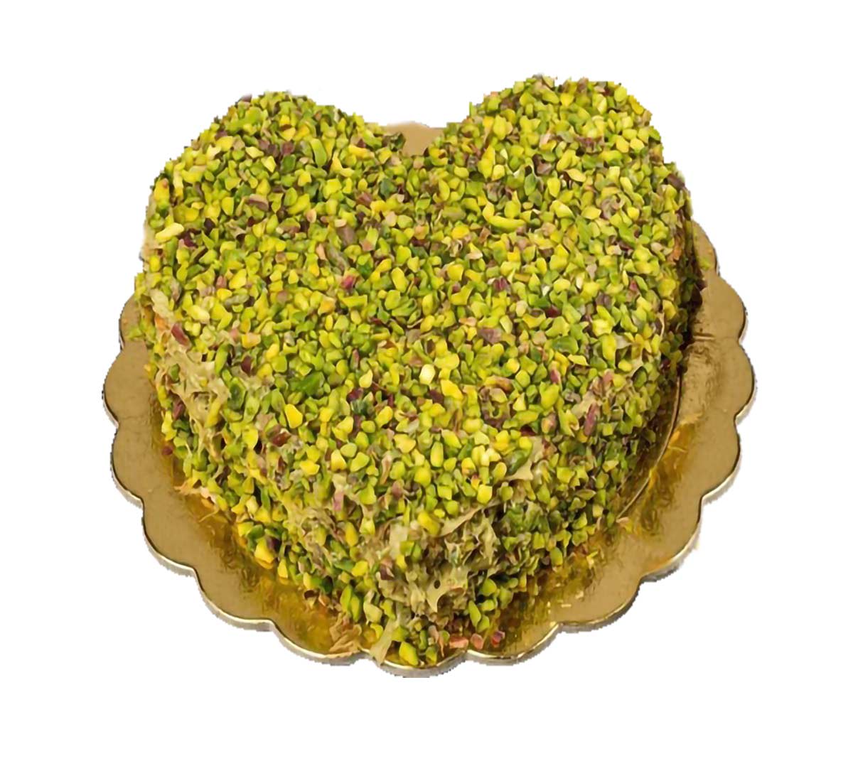 Pistachio Hearts 500g Cake