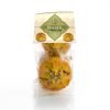 Frollini, Bronte store pistachio biscuits in a transparent bag with cardboard label.