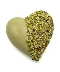 Photograph of stuffed pistachio heart by Bronte store