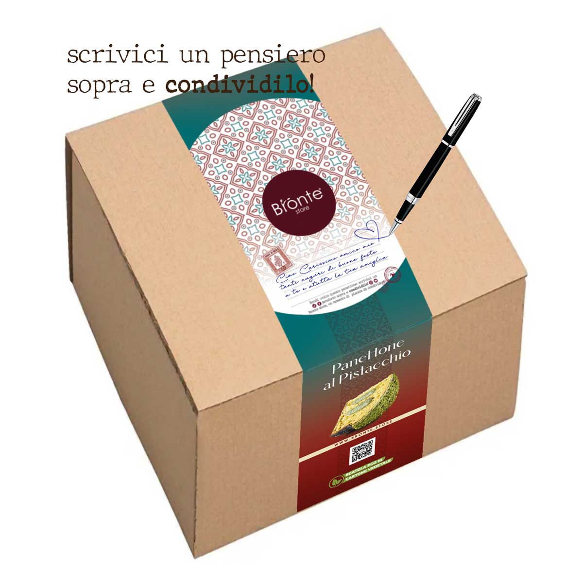 PANETTONE al Pistacchio Sicilia Farcito 950g - Image 2